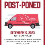 POSTPONED - Richmond Off-Site Services | WILL BE BACK IN JANUARY 2024